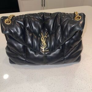 YSL Black Puffer Handbag